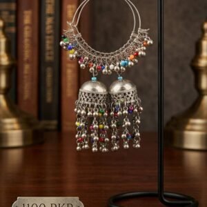Noor Beaded Bali Jhumka Earrings